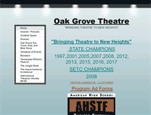 Tablet Screenshot of oakgrovetheatre.com